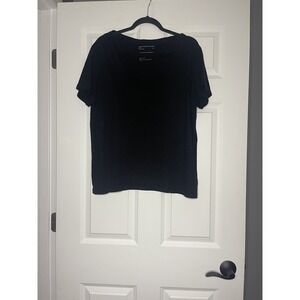Good hyouman basics short sleeve V Neck T shirt black large